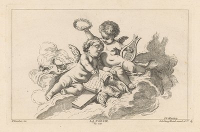 Poëzie
La Poesie (título sobre o objecto)
Livre des Arts (título da série) de Georg Leopold Hertel