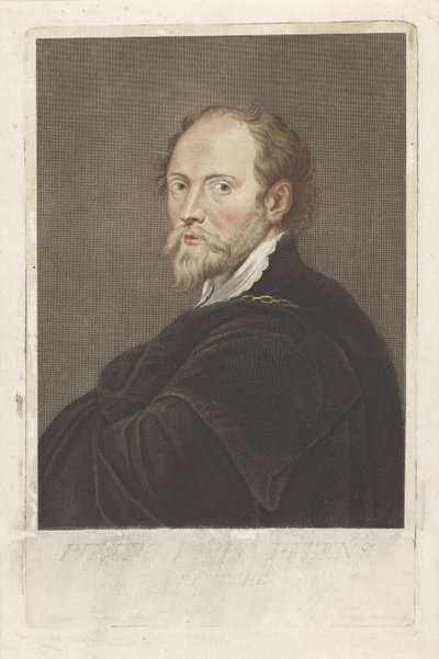 Retrato do artista Peter Paul Rubens
Retratos de artistas (título da série) de Georg Martin Preissler