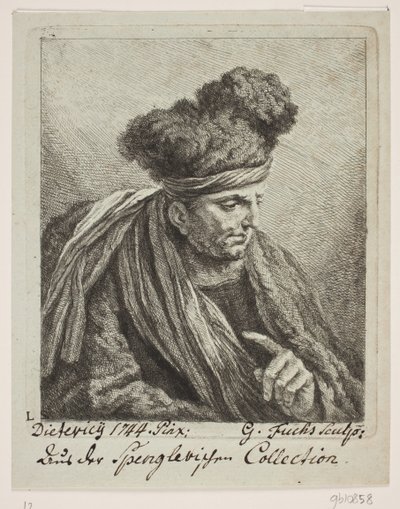 Um homem com um turbante de Georg Mathias Fuchs