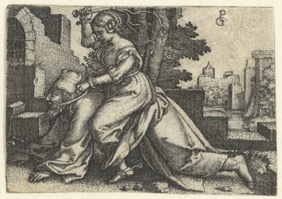 Aristóteles em Phyllis (Campaspe) de Georg Pencz