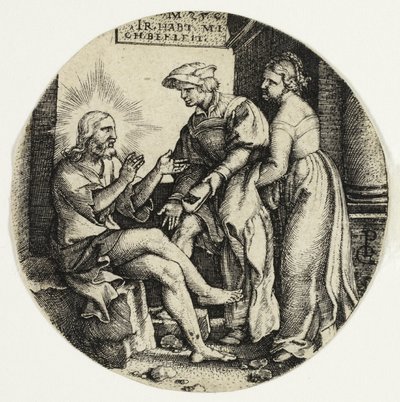 Vestir os Nus, de Os Sete Atos de Misericórdia de Georg Pencz