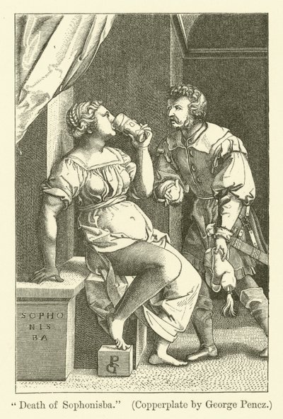 Morte de Sofonisba de Georg Pencz