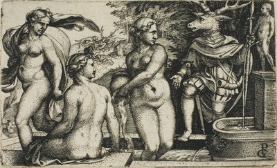 Diana no banho de Georg Pencz