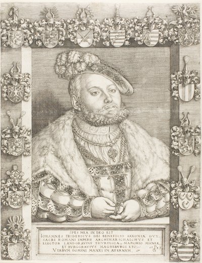 Eleitor João Frederico, o Magnânimo da Saxônia de Georg Pencz