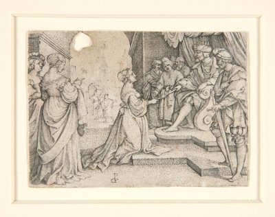 Ester diante de Assuero de Georg Pencz
