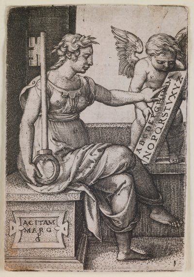 Grammatica, da série “As Artes Liberais” de Georg Pencz