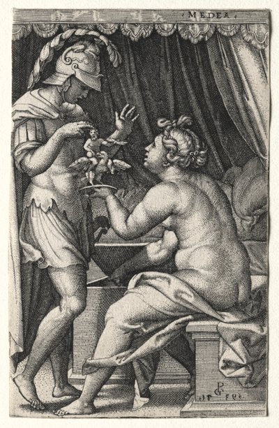 Medeia e Jasão de Georg Pencz