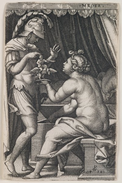 Medeia e Jasão de Georg Pencz