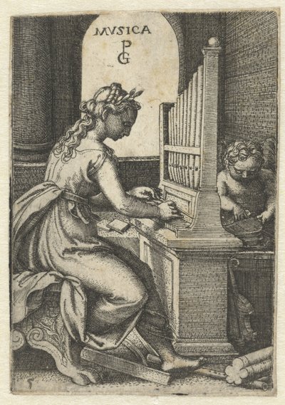 Música Musica (título no objeto) Sete Artes Liberais (título da série) de Georg Pencz