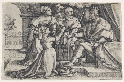 O Julgamento de Salomão. de Georg Pencz
