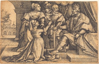 O julgamento de Salomão de Georg Pencz