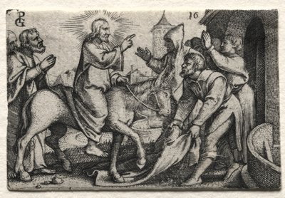 A Vida de Jesus Cristo: Cristo Entrando em Jerusalém de Georg Pencz