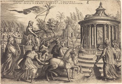 O triunfo da castidade de Georg Pencz