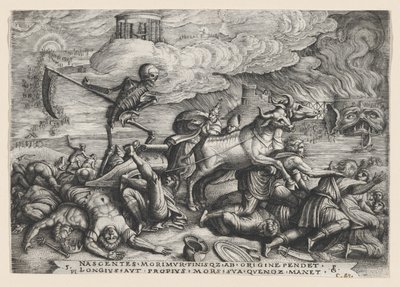 O triunfo da morte no tempo, de O triunfo de Petrarca. de Georg Pencz