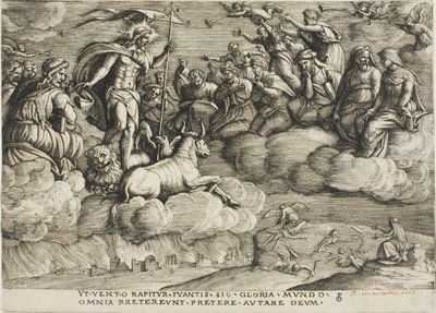 O Triunfo da Eternidade, placa seis de Os Triunfos de Petrarca de Georg Pencz