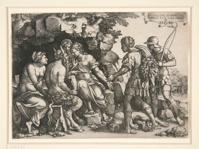 Tétis e Quíron de Georg Pencz