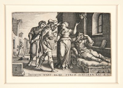 Tobit Cego, pl. 3 da série A História de Tobit de Georg Pencz