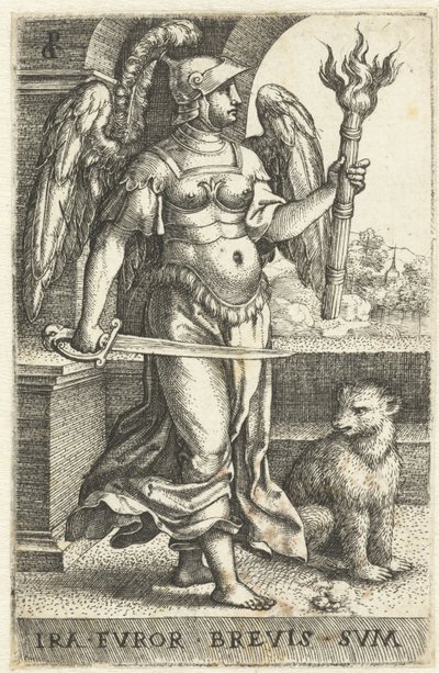 Ira (Ira)
Ira fvror brevis svm (título sobre o objecto)
Seven Deadly Sins (título da série) de Georg Pencz