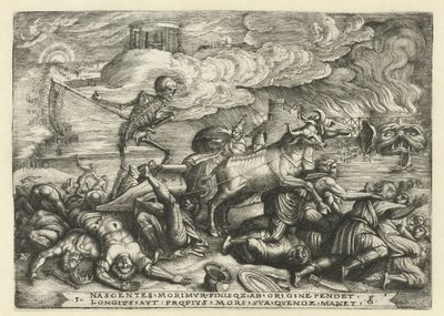 Triunfo da Morte Seis Triunfos de Petrarca (título da série) de Georg Pencz