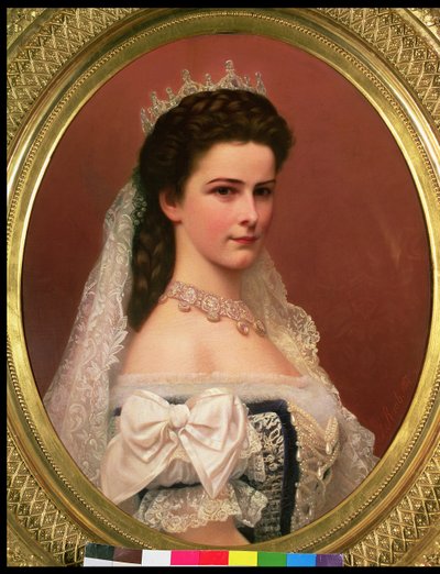 Imperatriz Isabel da Baviera (1837-1898) em traje húngaro, 1867 de Georg Raab