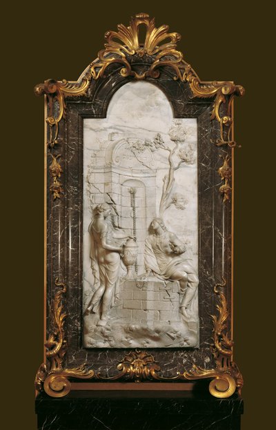 Cristo e a mulher samaritana de Georg Raphael Donner