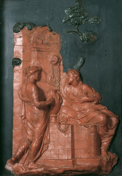 Cristo e a mulher samaritana junto ao poço de Georg Raphael Donner