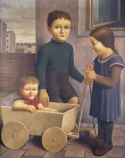 Três filhos; Três filhos, 1926 de Georg Schrimpf
