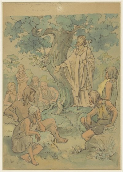 Pregação do Cristianismo em Drenthe de Georg Sturm