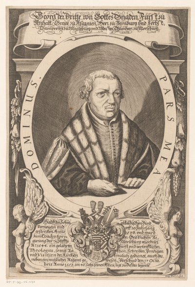 Retrato de Jorge III, Príncipe de Anhalt-Dessau de Georg Walch