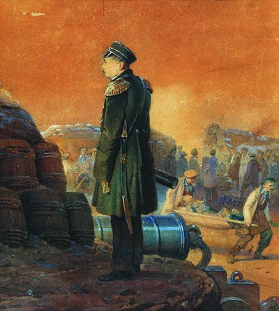 Almirante Pavel Nakhimov sobre o Bastião de Georg Wilhelm (1820 95) Timm