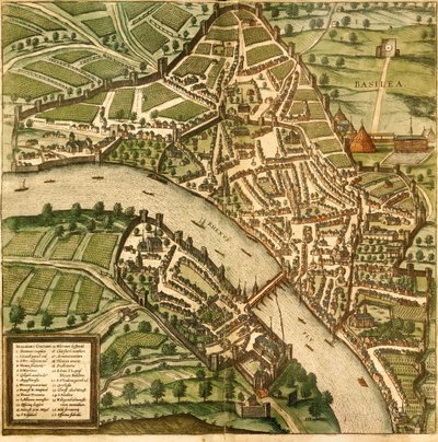 Basileia, Basileia, Suíça de Georg and Hogenberg Franz (1535 90) Braun