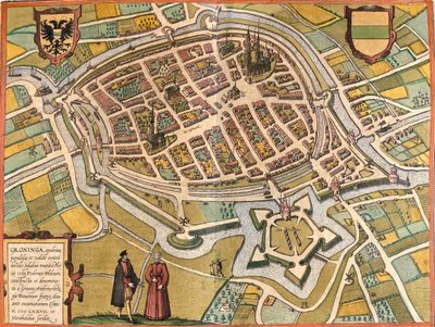 Groningen, Países Baixos de Georg and Hogenberg Franz (1535 90) Braun