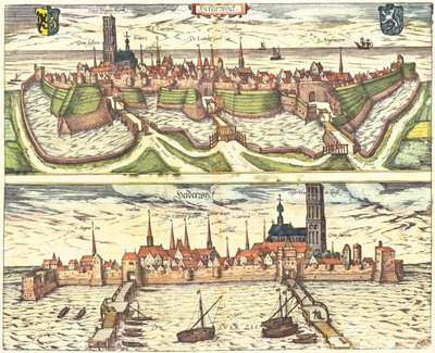 Harderwijk, Países Baixos, Holanda de Georg and Hogenberg Franz (1535 90) Braun