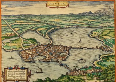 Mantua, Italien von Georg and Hogenberg Franz (1535-90) Braun