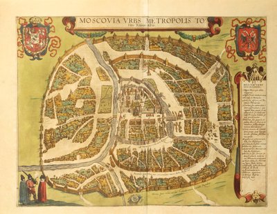 Moscou do Civitates Orbis Terrarum, de Georg Braun de Georg Braun and Hogenberg Franz