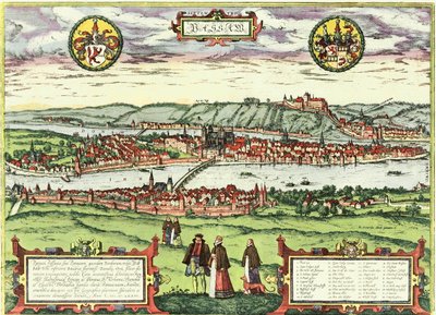 Passau, Alemanha de Georg and Hogenberg Franz (1535 90) Braun