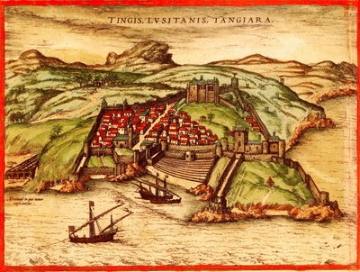 Tânger, Marrocos de Georg and Hogenberg Franz (1535 90) Braun