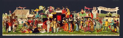 Derby Day: no percurso (cromolitho) de George (after) Cruikshank