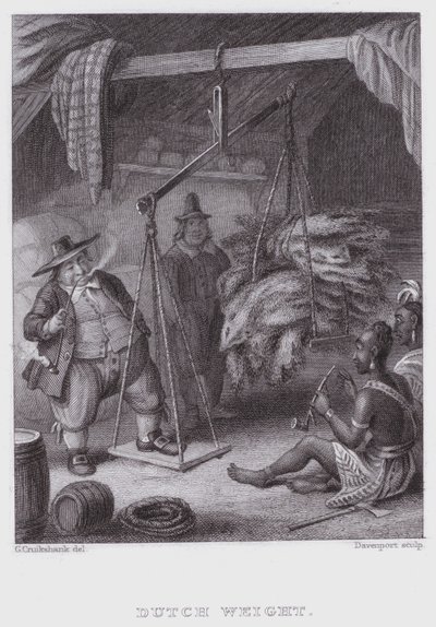 Peso holandês (gravura) de George (after) Cruikshank