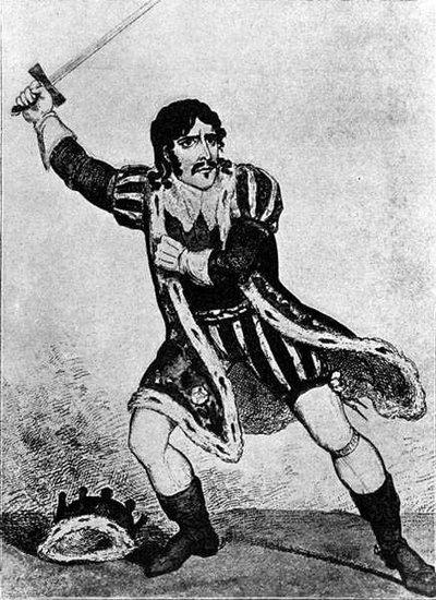 Edmund Kean (1787-1833) como Richard III de George (after) Cruikshank