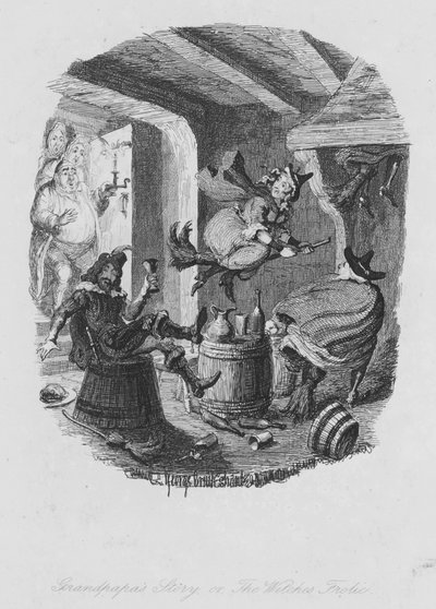 A história do avô ou a brincadeira das bruxas (gravação) de George (after) Cruikshank