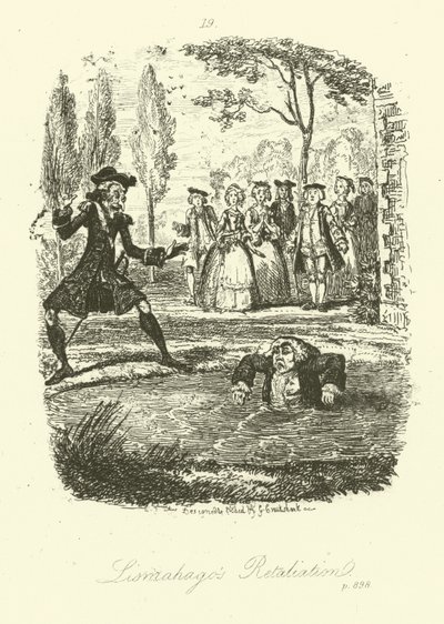 Ilustração para Humphry Clinker de Tobias Smollett (gravura) de George (after) Cruikshank