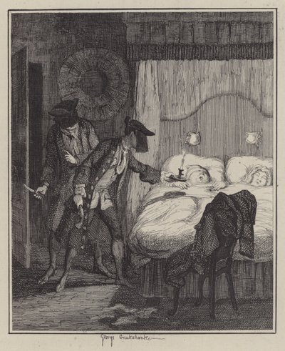 Ilustração para Jack Sheppard (gravura) de George (after) Cruikshank