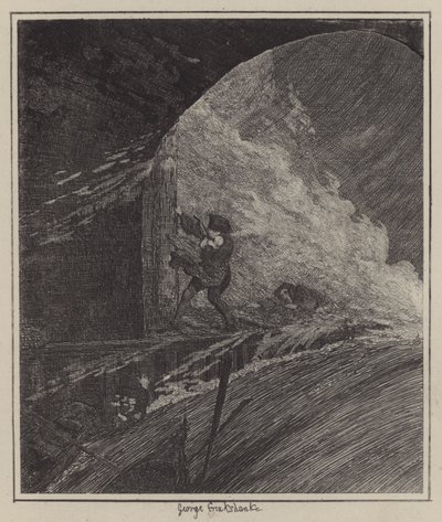 Ilustração para Jack Sheppard (gravura) de George (after) Cruikshank