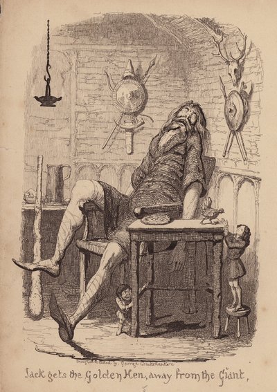Jack and the Beanstalk (gravura) de George (after) Cruikshank