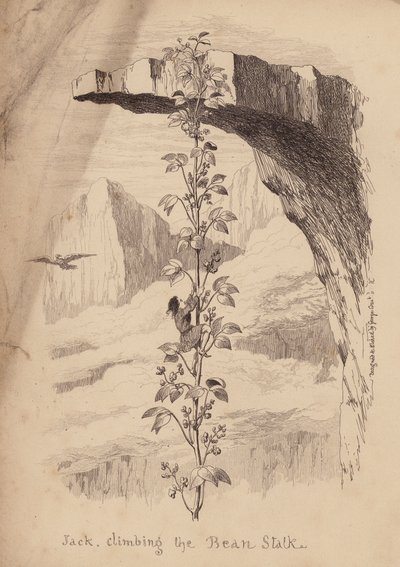 Jack and the Beanstalk (gravura) de George (after) Cruikshank
