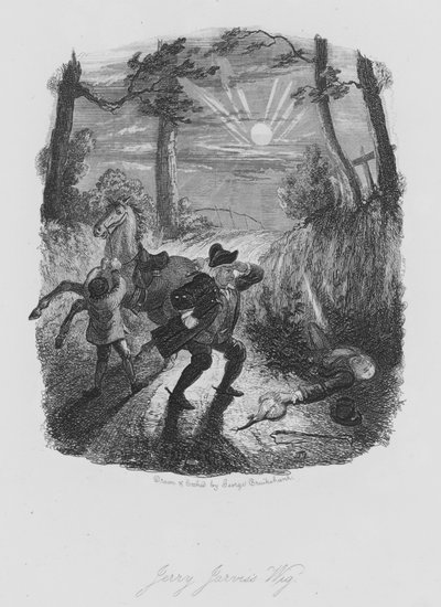 Peruca do Jerry Jarvis (gravura) de George (after) Cruikshank