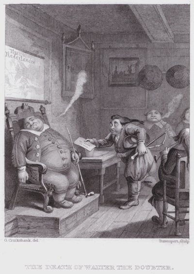 A morte de Walter O Duvidoso (gravura) de George (after) Cruikshank