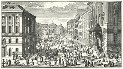Uma vista de Viena no ano de 1725 (gravura) de George (after) Du Maurier