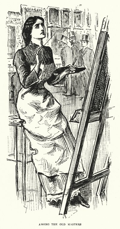 Ilustração para Trilby de George du Maurier (gravura) de George (after) Du Maurier